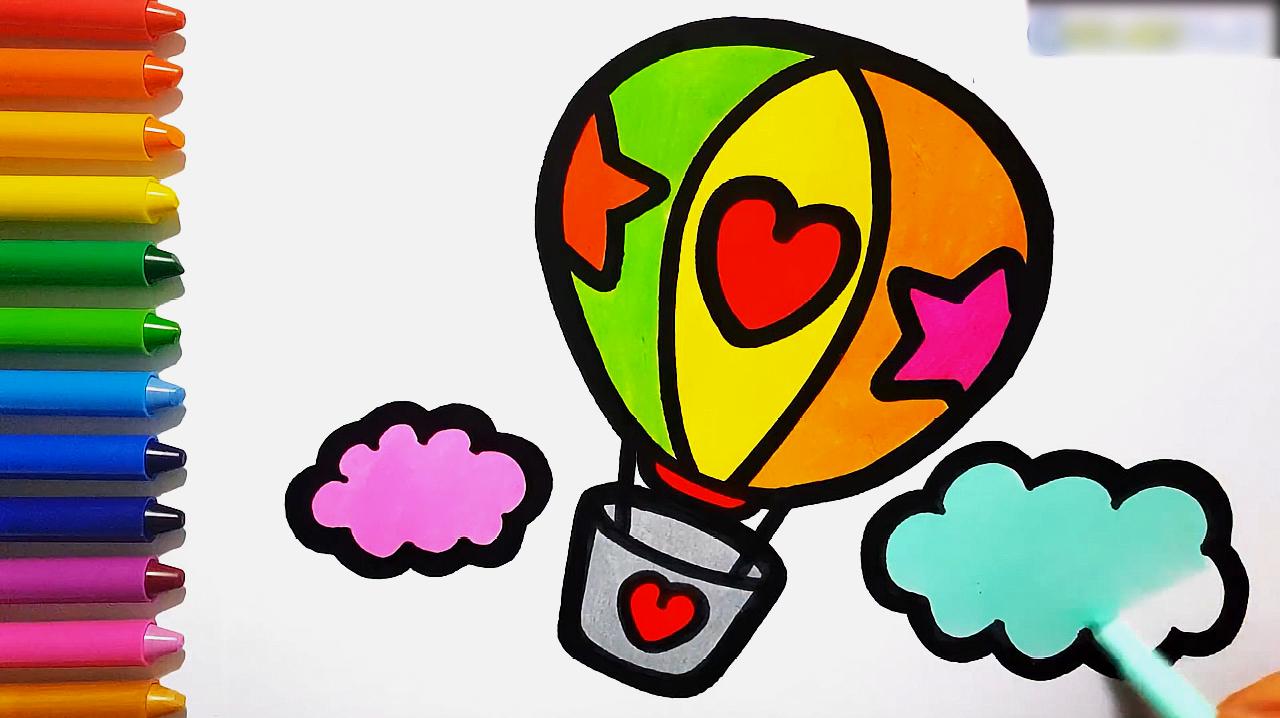 氢气球简笔画儿童图片