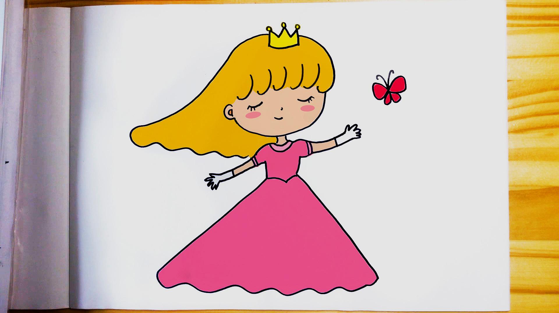 画简单的公主儿童画,画简单的公主漂亮 - 伤感说说吧
