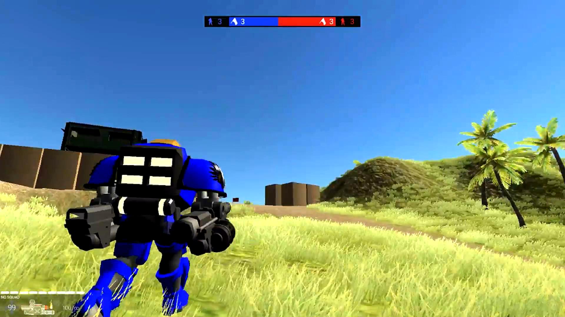 战地模拟器:驾驶机器人机甲,逐个摧毁敌人大本营!