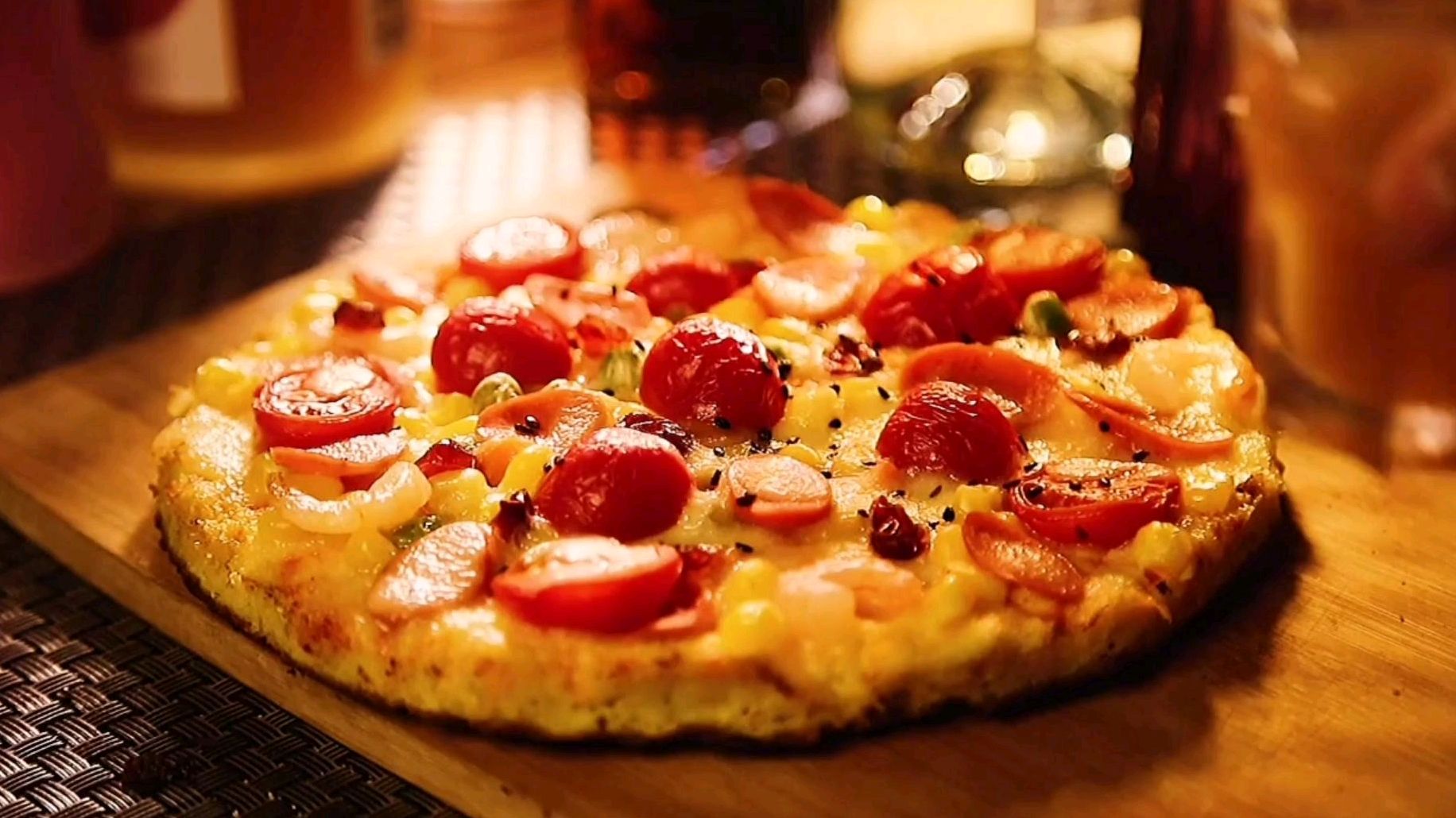 芝心碳烤猪排披萨图片,芝心披萨,必胜客芝心披萨_大山谷图库